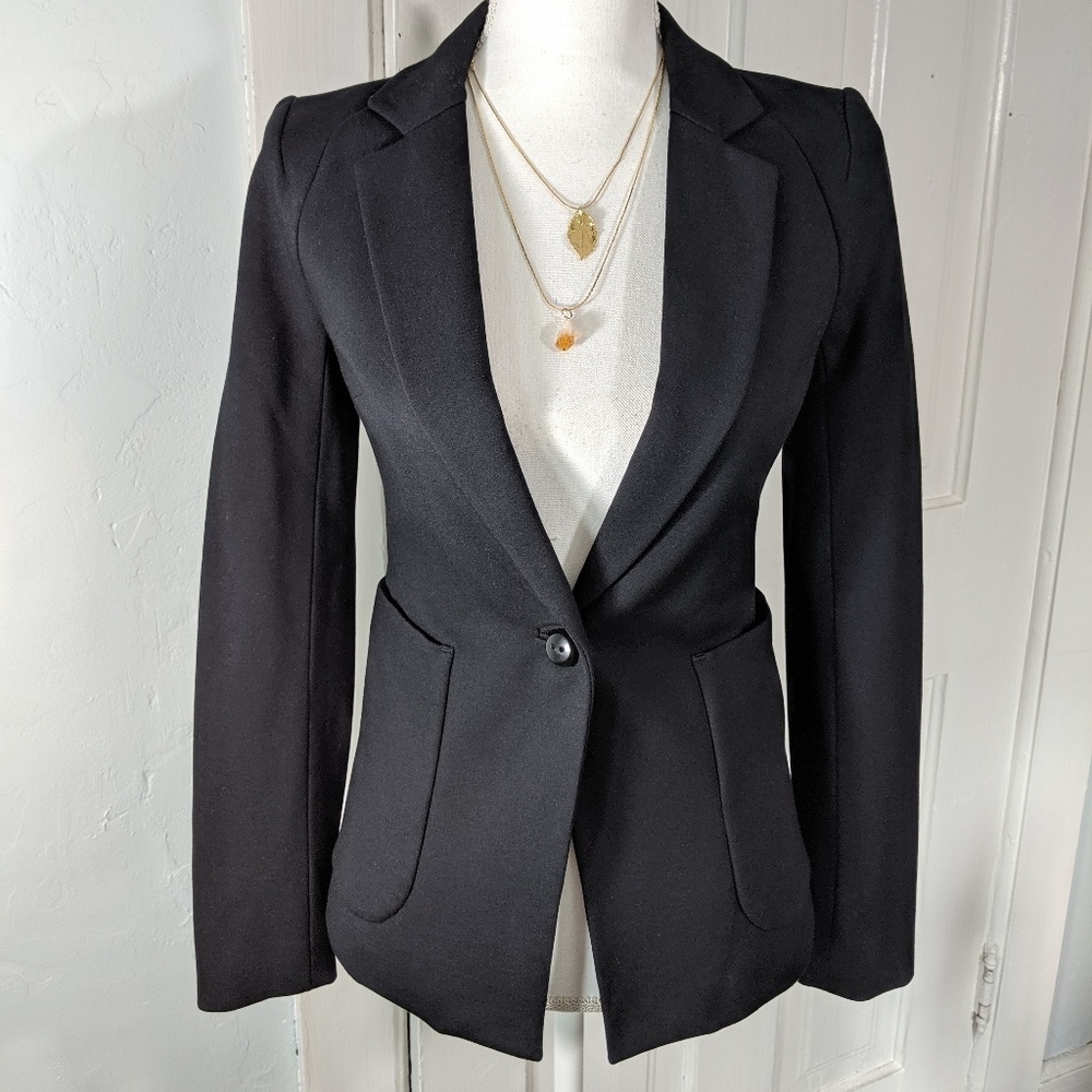 Cartonnier Anthropologie Size 0 Black BlazerJacket